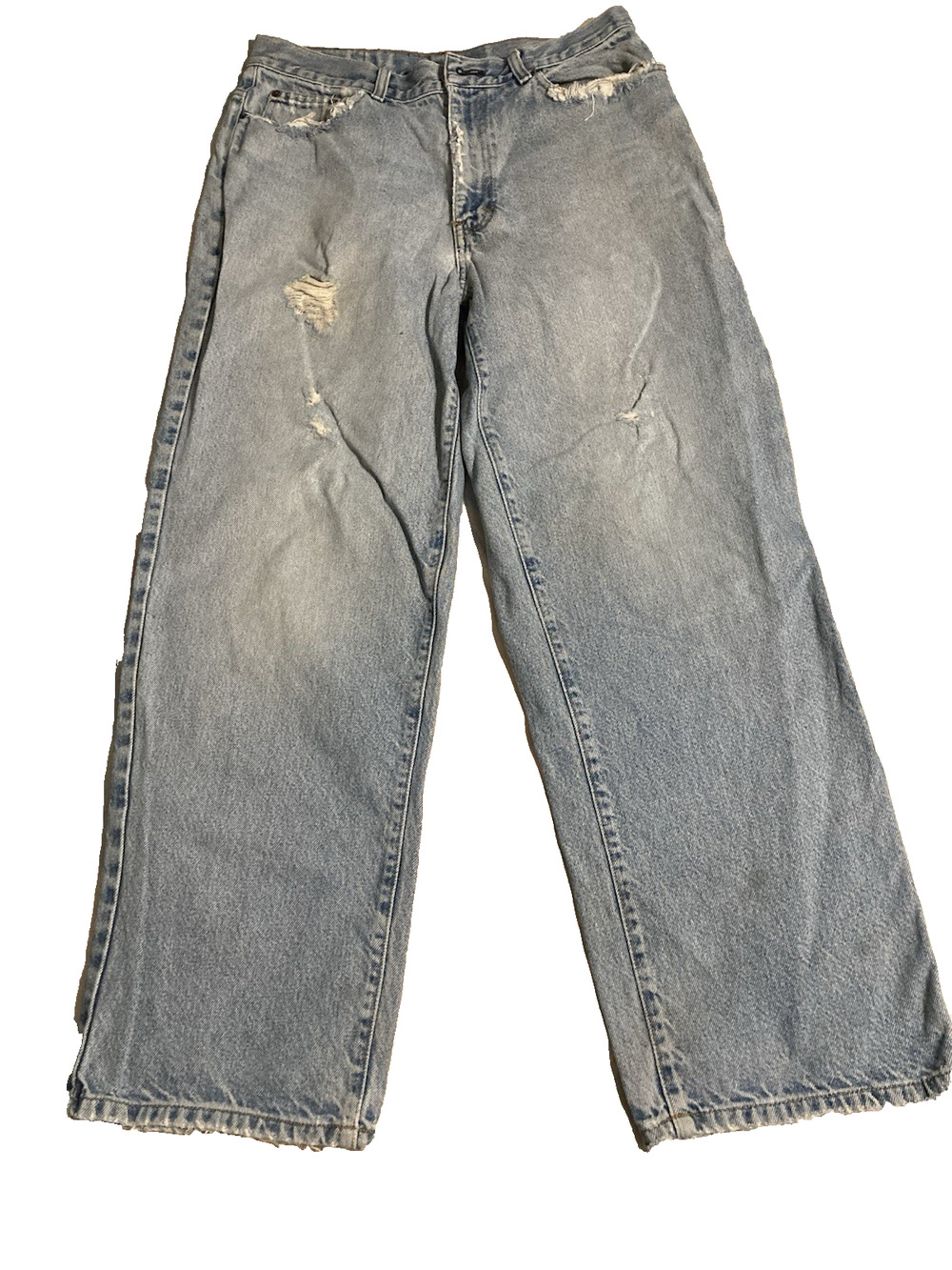 Vtg Men's Structure Jeans 31 x 30 Baggy Fit Skaterboard Streetwear Distressed